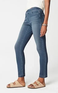 J Jill Denim Slim Ankle Jeans Sz 6 Women's Pants Leggings Casual Travel Comfy - Picture 1 of 6