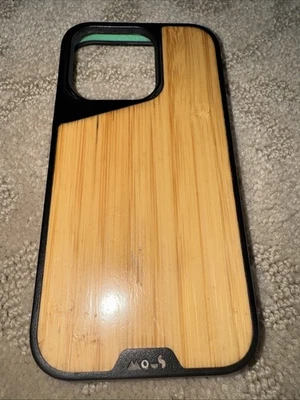 Funda Mous iPhone 14 Pro Compatible con MagSafe, Bambú, 5.0 Ilimitado Foto 1 de 4