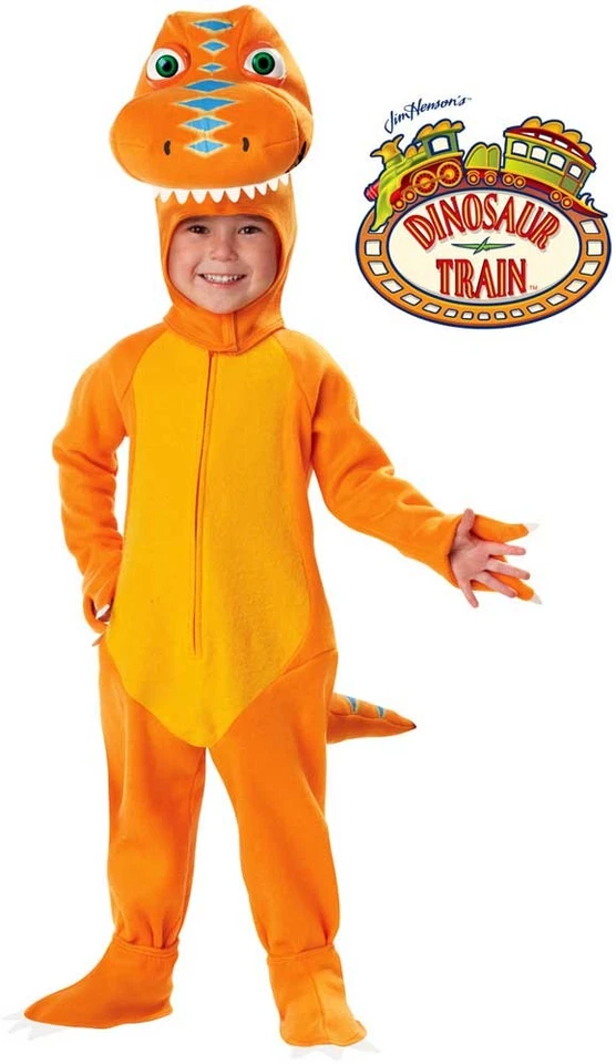 Dinosaur Train Buddy Toddler Costume Jumpsuit Hood Shoe Covers Halloween 00009 - Image 1 of 1