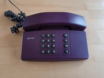 Telefon Signo analoges Tastentelefon Lila Vintage Farbe: Lila - Bild 1 von 4