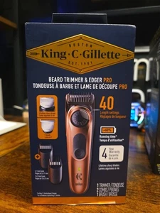 King C. Gillette PRO Barttrimmer, 40 Längeneinstellungen, kabellos, Zubehör - Bild 1 von 3