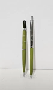 Vintage Paper Mate Rare Double Heart And Lady Petite Avacado Ballpoint Pen - Picture 1 of 4