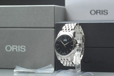 Full Set [MINT] ORIS Artelier Classic Date 7670 40mm Black Dial AT Men Watch  - Image 1 of 4