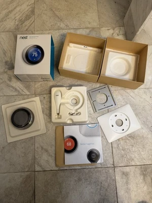 Google Nest Learning Thermostat 3rd Generation Model A0013 - Image 1 of 4