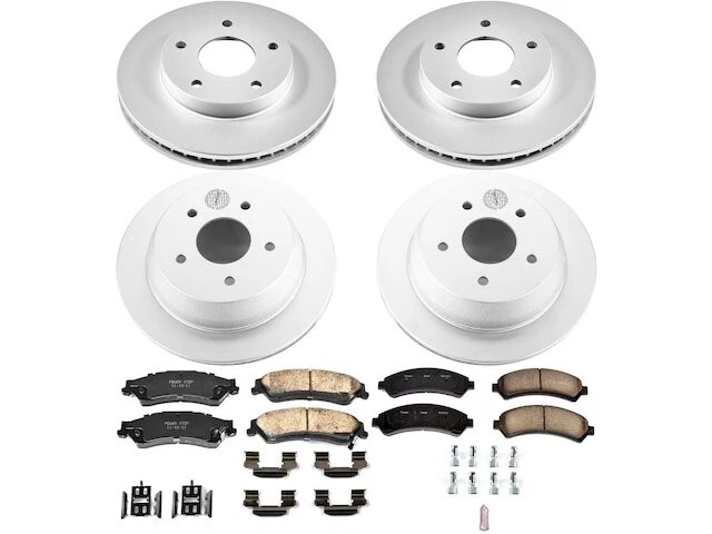 Kit de pastillas de freno delanteras y traseras y rotor para GMC Jimmy 1999 2000 1998-2001 CS539PF Foto 1 de 1