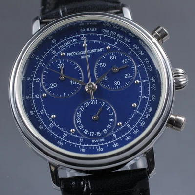 [N MINT] FREDERIQUE CONSTANT MODELE DEPOSE Chronograph Qz 35mm Men's Swiss Watch - Image 1 of 4