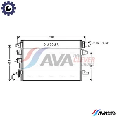 CONDENSER AIR CONDITIONING CR5088 FOR DODGE CHRYSLER GRAND/VOYAGER/IV TOWN/& - Image 1 of 4