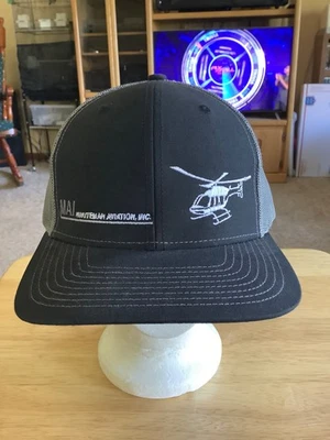 Gorra de béisbol MINUTEMAN AVIATION GORRA DE CAMIONERO NEGRA/GRIS AJUSTABLE NUEVO helicóptero Foto 1 de 4