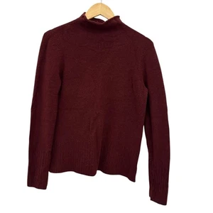 Suéter Madewell Granate Mezcla Lana Alpaca Súper Suave Cuello Simulado Talla M - Imagen 1 de 7