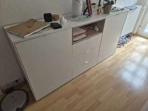 Kommode mit 5 Schubladen Schubladenschrank Größen 180 X40x94cm Weiß Neu - Bild 1 von 1