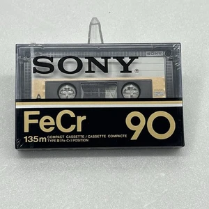 Sony FeCr 90 Type III Blank Cassette Sealed 1973-78 Japan Mega Rare Vintage 135m - Picture 1 of 5