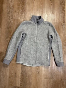 Pullover Lululemon Para Hombre Pequeño Gris Tundra Trek 1/2 Cremallera Polar - Imagen 1 de 9