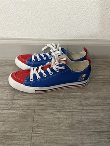 Skicks KU Kansas University Jayhawks “Converse” Style Tennis Shoes Size 9 NWOB - Picture 1 of 8