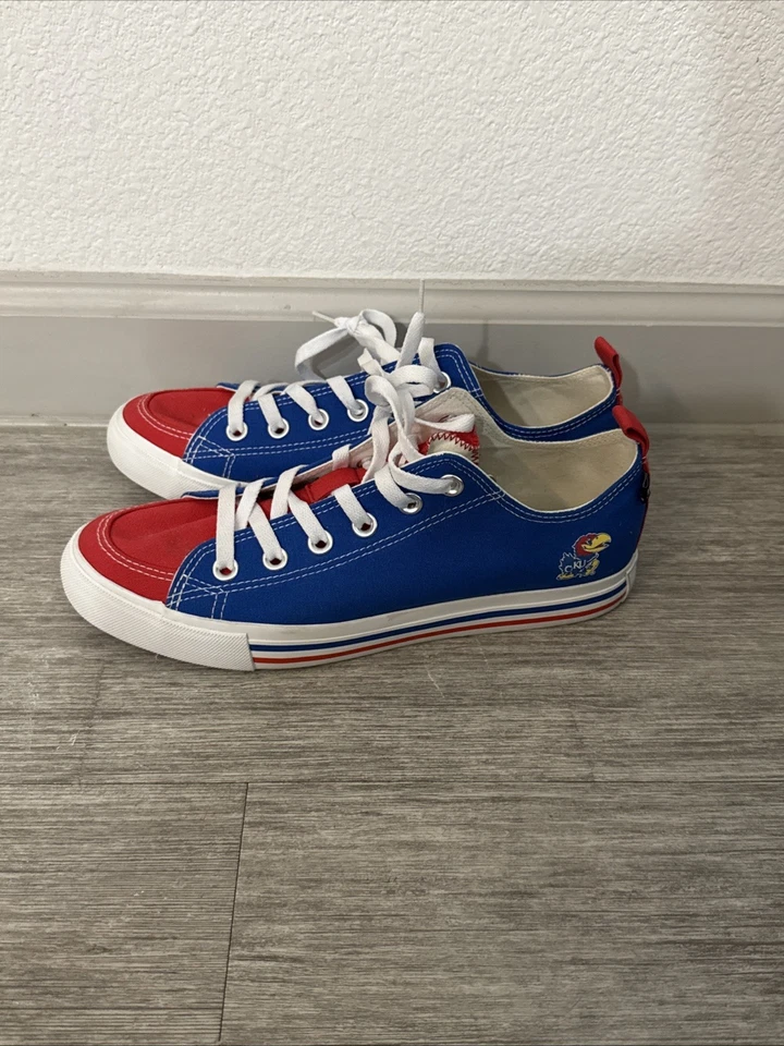 Zapatos de tenis estilo “Converse” Skicks KU Kansas University Jayhawks talla 9 nuevos sin caja Foto 1 de 4