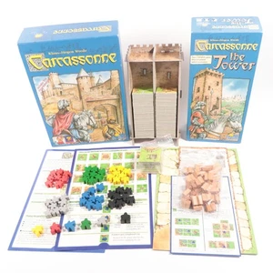 Carcassonne Board Game with River AND Tower Expansions Complete - Picture 1 of 6