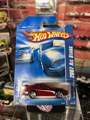 Tarjeta Hot Wheels 2007 All Stars Porsche 911 GT3 Cup rojo oscuro como nueva envío rápido Foto 1 de 4