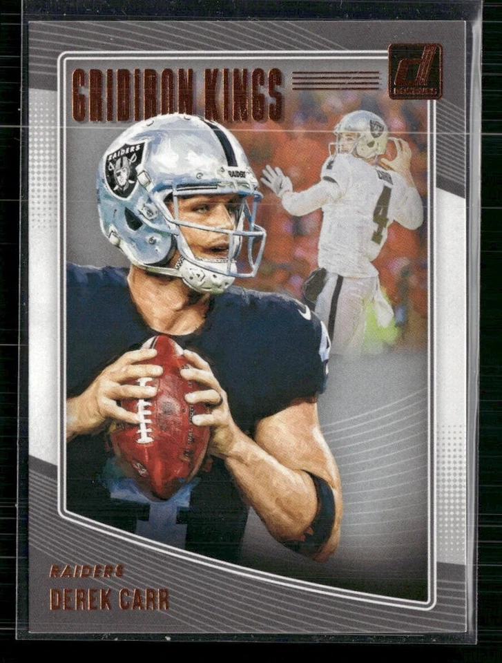2018 Donruss #GK-28 Derek Carr Gridiron Kings - Image 1 of 2