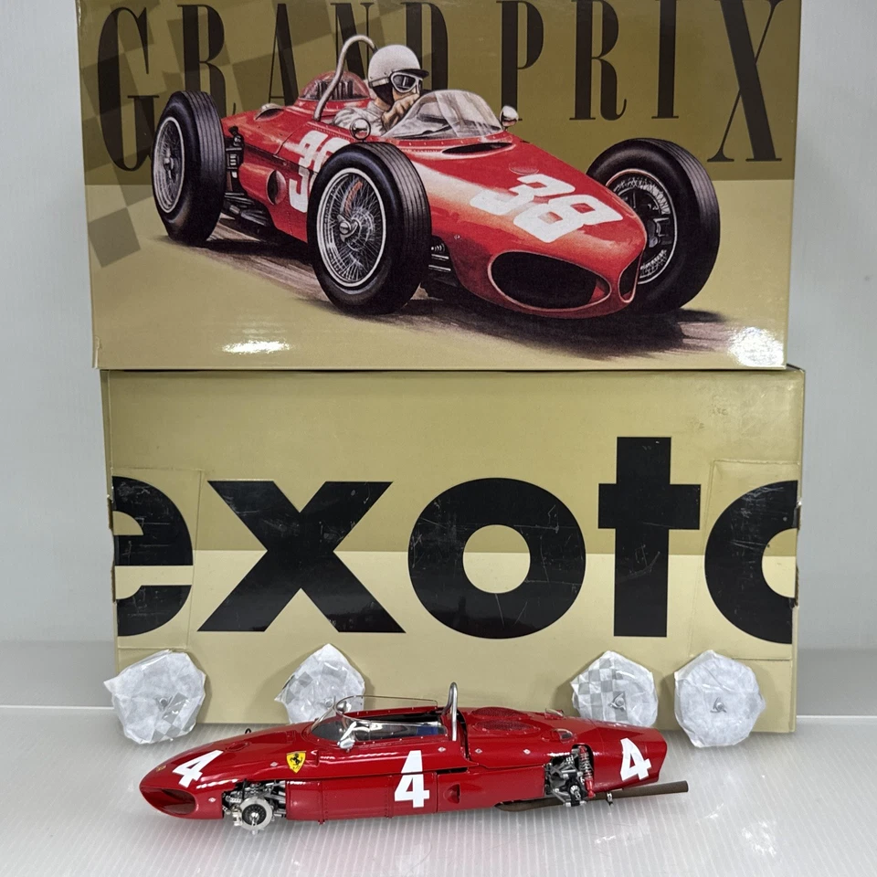 1/18 Exoto 1961 法拉利 156 鲨鱼鼻子冠军 GP Belguim Phil Hill GPC97203 罕见 — 第 1/4 张图片