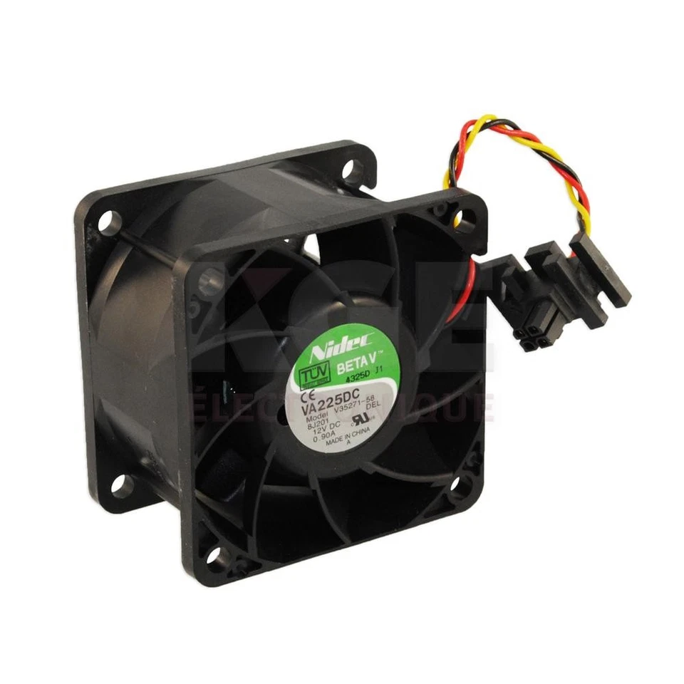 VA225DC V35140-57 cooling fan 60*60*38mm 1.1A 12V 880rpm 4 Bare Wire - Image 1 of 1