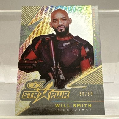 CZX STR PWR Super Heroes & Villains Silver S15 Will Smith as Deadshot SN 30/60 - Image 1 of 3