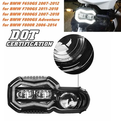 LED Headlight Daylight Running Light DRL For BMW F650GS F700GS F800GS 2006-2018 - Image 1 of 4