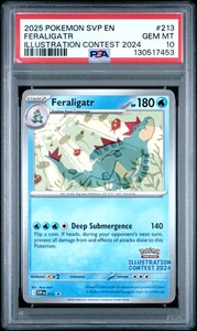 2025 Pokemon SVP EN-SV Black Star Promo #213 Feraligatr PSA 10 - Bild 1 von 2