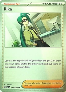 Rika Paradox Rift Pokemon TCG 172/182 Regular Uncommon  - Picture 1 of 1