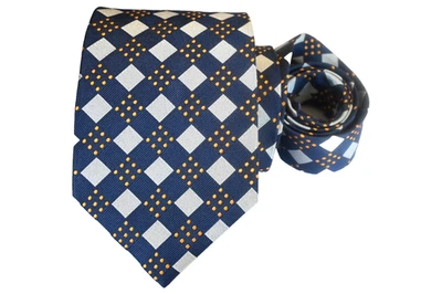 HICKEY FREEMAN MEN'S TIE BLUE/PLAIDS & CHECKS WIDTH: 3.7/8" LENGTH: 59" - Image 1 of 3