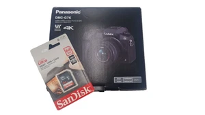 Panasonic Lumix G7 fotocamera mirrorless obiettivo 14-42 mm + accessori + pacchetto SD 64 GB - Foto 1 di 5