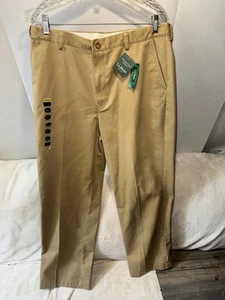 NWT LL Bean Men’s Long Pants 36X29 Beige Khaki beige Wrinkle Free Chino Pants - Picture 1 of 7