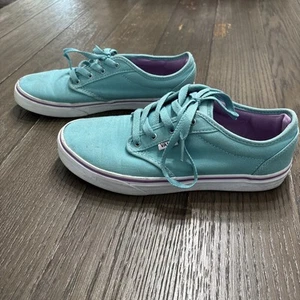 Scarpe da tennis VANS Off the Wall Teal Aqua Skate sneakers taglia donna 6 - Foto 1 di 19