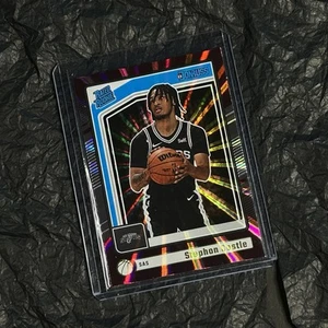 2025 PANINI - DONRUSS NBA - PURPLE LASER - RATED ROOKIES - STEPHON CASTLE - RC - Bild 1 von 2