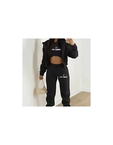 Hooded Women's 3 piece Jogger Set (large) - Picture 1 of 3