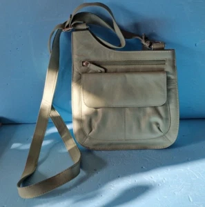 Hotter Brand Mint Green Crossbody Bag with Adjustable Strap - Picture 1 of 18