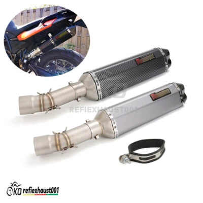 Silenciadores traseros tubo de conexión media escape 470 mm para BMW F650GS F700GS F800GS F800GT Foto 1 de 4