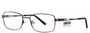 CHARMANT CH12163 BR Brown Womens Rectangle Full Rim Eyeglasses 53-17-135 B:35 - Picture 1 of 11