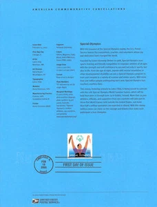 #0307 80c Special Olympics 2003 #3771 Souvenir Page - Picture 1 of 1