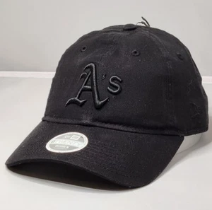 Women's New Era Oakland A's Black Core Classic 9Twenty Adjustable Hat - Picture 1 of 6