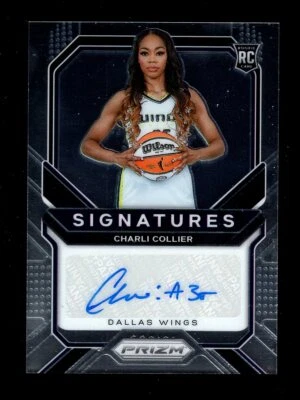 2021 PRIZM WNBA SIGNATURES CHARLI COLLIER RC AUTO DALLAS WINGS - Image 1 of 2