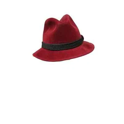 Dobbs Fifth Avenue Mens Fedora Hat Hunter Mountain Vintage Red Black 6 3/4 - Image 1 of 4