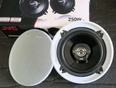 JVC Deckeneinbaulautsprecher 2-Wege Koax 13 cm weisse Blenden 2 Stück