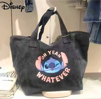 Disney Lilo & Stitch Shopper Tote Bag Shoulder Bag Graphic Print Distressed XL - Image 1 of 4