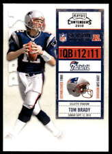 2010 Playoff Contenders Season Tickets #58 Tom Brady Patriots 