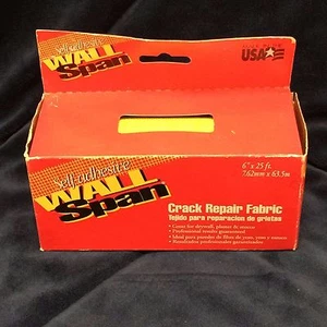 WallSpan selbstklebendes Rissreparaturgewebe Trockenbau 25' x 6" Gips Stuck  - Bild 1 von 1