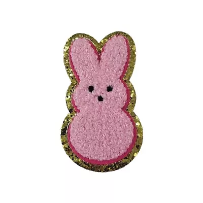 Easter Bunny Pink Peep Iron-On Patch - Image 1 of 2