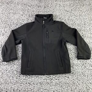 Snozu Jacket Youth Size 5-6 Black Full Zip Coat Mock Neck Outdoor Performance