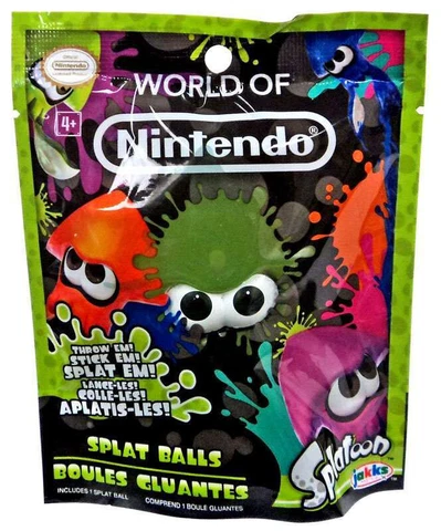 World of Nintendo GREEN SQUID SPLAT BALL Splatoon Jakks Pacific 2016 NEW Cover