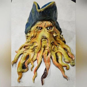 Davy Jones Maske Fluch der Karibik Halloween Disney 2006 Heavy Duty Gummi - Bild 1 von 16