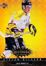 1997-98 Swedish Collectors Choice Crash the Game Gold #7 Stefan Nilsson