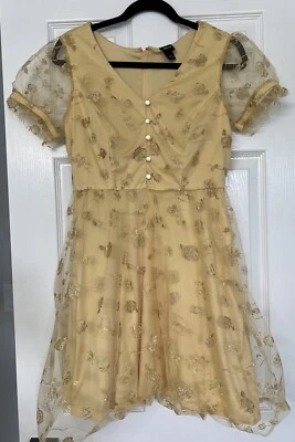 Hermoso Vestido Pequeño para Mujer Hot Topic Disney La Bella y la Bestia Bella’s Foto 1 de 4